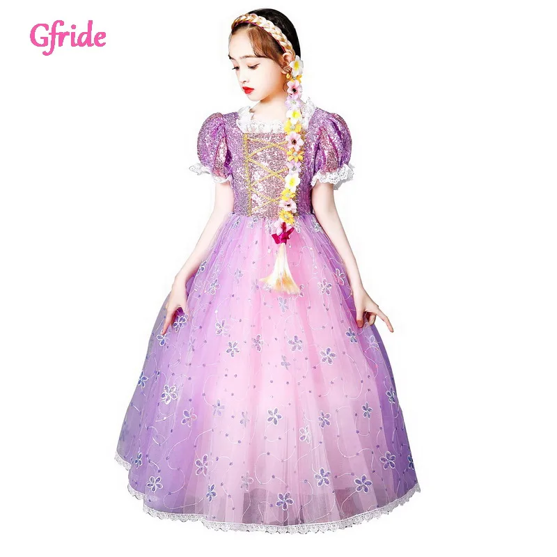 2021 Summer Rapunzel Costume Party Dress With Headband Puff Sleeve For Kids Birthday Gown Elegant Piano Performance Clothing
2021 Summer Rapunzel Costume Party Dress With Headband Puff Sleeve For Kids Birthday Gown Elegant Piano Performance Clothing