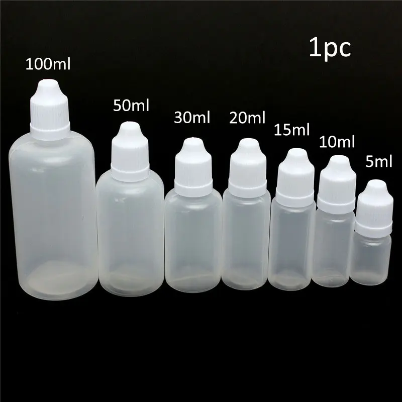 1pc 10ml/20ml/50ml/100ml Plastic Liquid Bottles Squeezable Eye Dropper Bottles Liquid Droppers Empty Bottle
1pc 10ml/20ml/50ml/100ml Plastic Liquid Bottles Squeezable Eye Dropper Bottles Liquid Droppers Empty Bottle