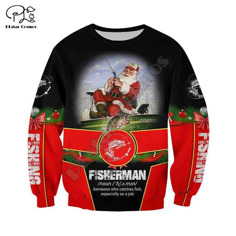 PLstar Cosmos 3D Printed Merry Christmas Santa Claus Fisherman Women Men Streetwear Funny Casual Hoodies/Sweatshirt/Jacket 
PLstar Cosmos 3D Printed Merry Christmas Santa Claus Fisherman Women Men Streetwear Funny Casual Hoodies/Sweatshirt/Jacket