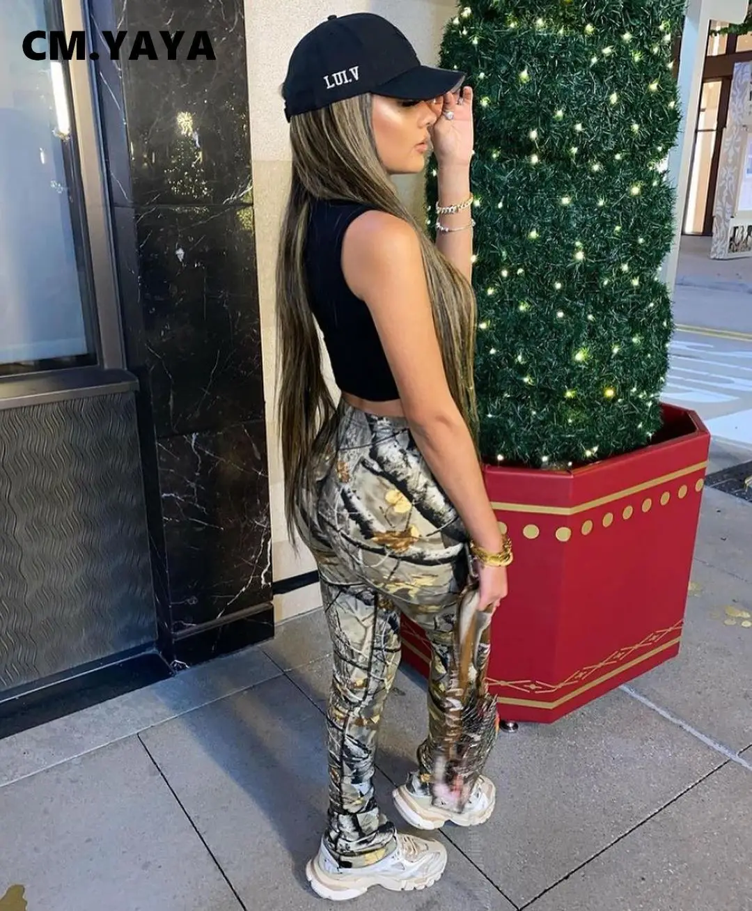 CM.YAYA Women Paisley Print High Waist Elastic Flare Long Skinny Bodycon Pants for streetwear fashion Bellbottom Trousers
CM.YAYA Women Paisley Print High Waist Elastic Flare Long Skinny Bodycon Pants for streetwear fashion Bellbottom Trousers