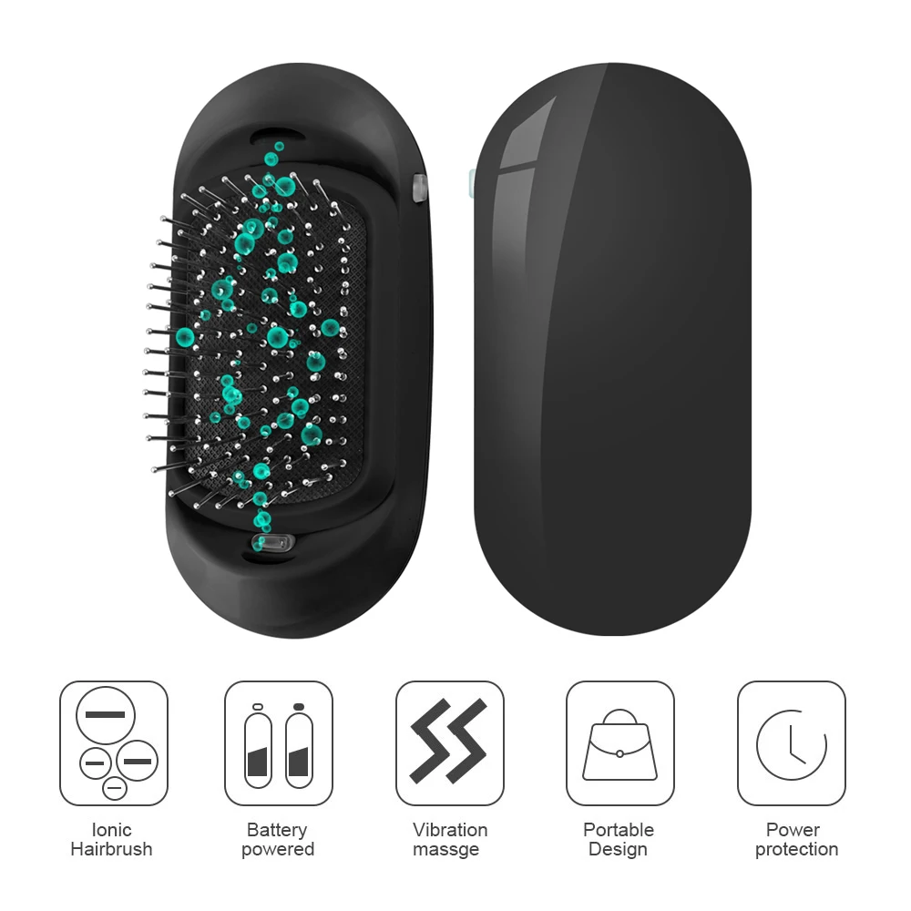 VIP Dropshipping New Version Ionic Hairbrush Potable Negative Ions Electric Massage Hairbrush Anti-static Hair Brush Comb
VIP Dropshipping New Version Ionic Hairbrush Potable Negative Ions Electric Massage Hairbrush Anti-static Hair Brush Comb