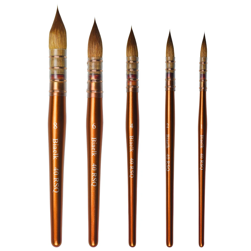 5PC/Lot 40RSQ High Quality Kolinsky Mix Hair Wooden Handle Watercolor Artist Art Supplies Mop Paint Brush
5PC/Lot 40RSQ High Quality Kolinsky Mix Hair Wooden Handle Watercolor Artist Art Supplies Mop Paint Brush
