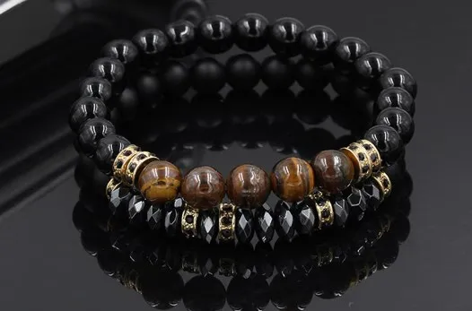 8 мм 2 шт./лот yh535 Золото Серебро Медь cz Циркон кубический цирконий эластичный Агат