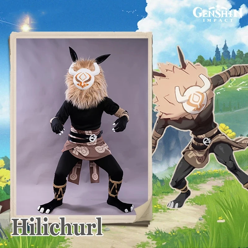 Аниме игра Genshin Impact Hilichurl, игровой костюм, униформа общего врага, полный комплект, косплей костюм, Хэллоуин, Женская Бесплатная доставка 2021
Аниме игра Genshin Impact Hilichurl, игровой костюм, униформа общего врага, полный комплект, косплей костюм, Хэллоуин, Женская Бесплатная доставка 2021