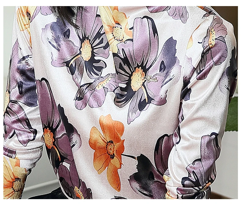 Winter Long Sleeve Velour Blouse Shirt Tops Women Blouse Women 2021 Turtleneck Floral Print Blouse Women Clothing Blusa D724
Winter Long Sleeve Velour Blouse Shirt Tops Women Blouse Women 2021 Turtleneck Floral Print Blouse Women Clothing Blusa D724