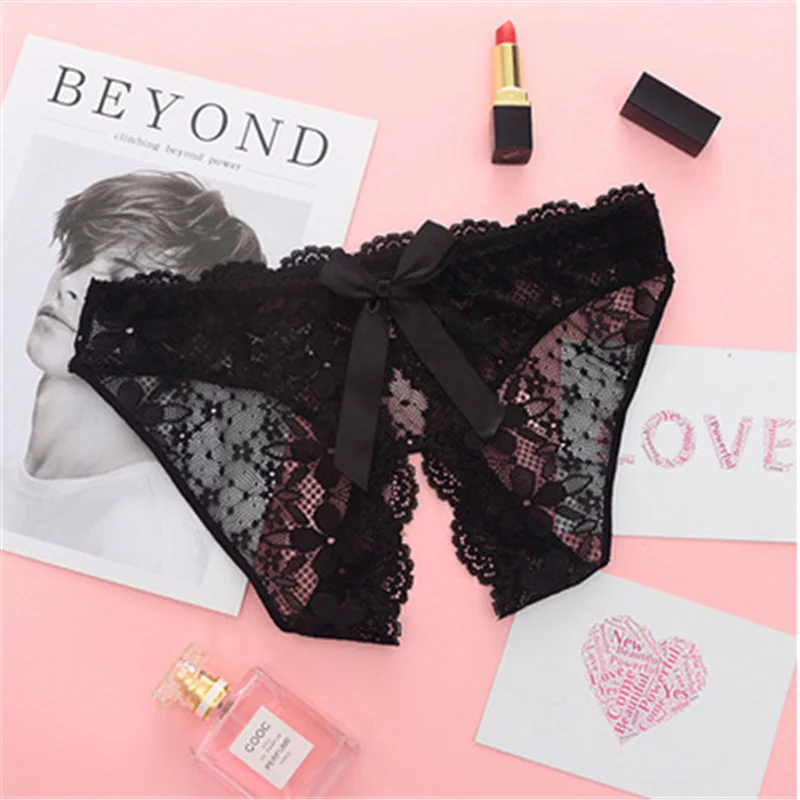 New Women's Sexy Lingerie Open Crotch Underwear Lady's Crotchless Lace Panties With Bow
New Women's Sexy Lingerie Open Crotch Underwear Lady's Crotchless Lace Panties With Bow