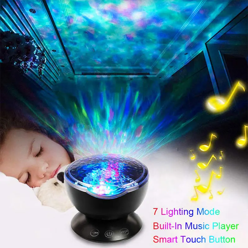 LED Ocean Wave Projector Night Light USB Remote Control Music Player Projector Lamps Bedroom baby Sleep Light Christmas Gifts
LED Ocean Wave Projector Night Light USB Remote Control Music Player Projector Lamps Bedroom baby Sleep Light Christmas Gifts