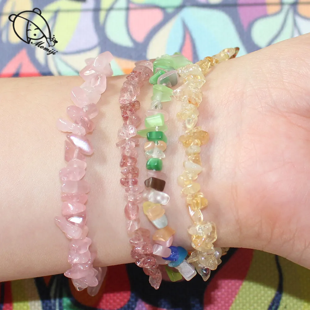 Momiji Handmade Natural Stone Strand Bracelet Bangle for Women Multi Color Bohemian Jewelry 2020 New Friendship Crystal Bracelet
Momiji Handmade Natural Stone Strand Bracelet Bangle for Women Multi Color Bohemian Jewelry 2020 New Friendship Crystal Bracelet