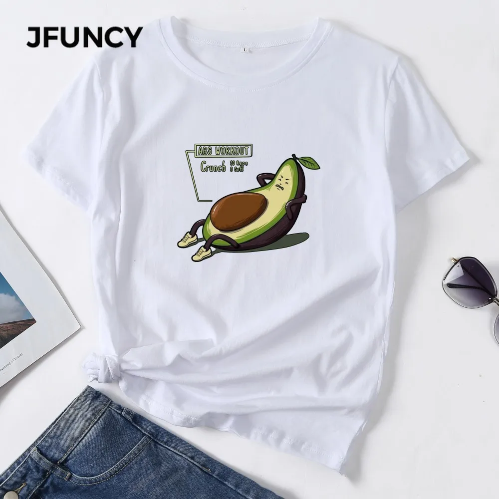 Футболка JFUNCY женская с круглым вырезом, повседневный смешной топ из чистого хлопка для тренировок с авокадо и Abs, с коротким рукавом, для веч...
Футболка JFUNCY женская с круглым вырезом, повседневный смешной топ из чистого хлопка для тренировок с авокадо и Abs, с коротким рукавом, для веч...