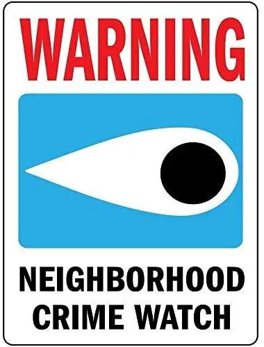 Crysss Warning Sign Warning Neighborhood Crime Watch Road Sign Business Sign 8X12 Inches Aluminum Metal Sign
Crysss Warning Sign Warning Neighborhood Crime Watch Road Sign Business Sign 8X12 Inches Aluminum Metal Sign