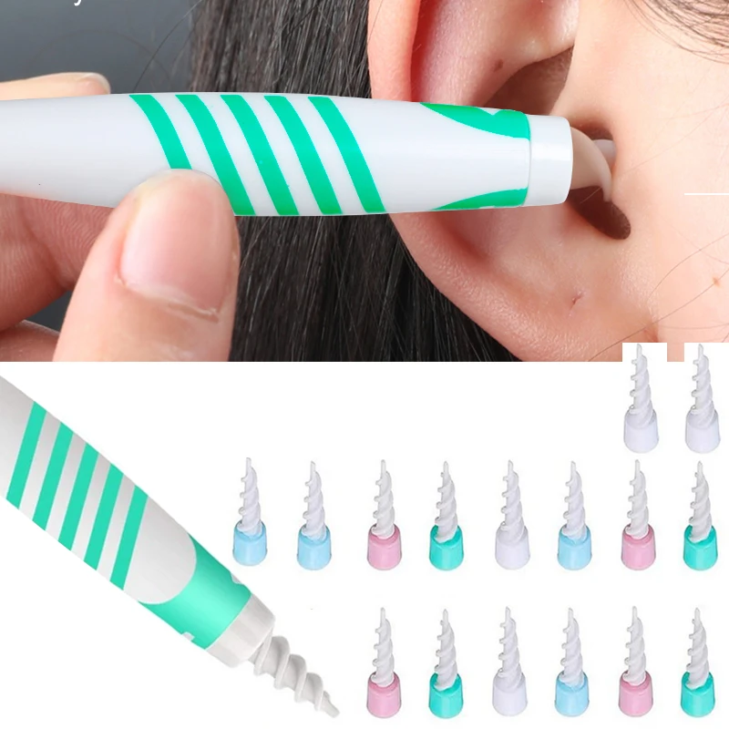 New Ear Wax removal 16 Tips Spiral Smart Ear Care Clean Earpick Wax Remover Curette Ear Cleaner Spoon plugs Spirals Care Tool
New Ear Wax removal 16 Tips Spiral Smart Ear Care Clean Earpick Wax Remover Curette Ear Cleaner Spoon plugs Spirals Care Tool