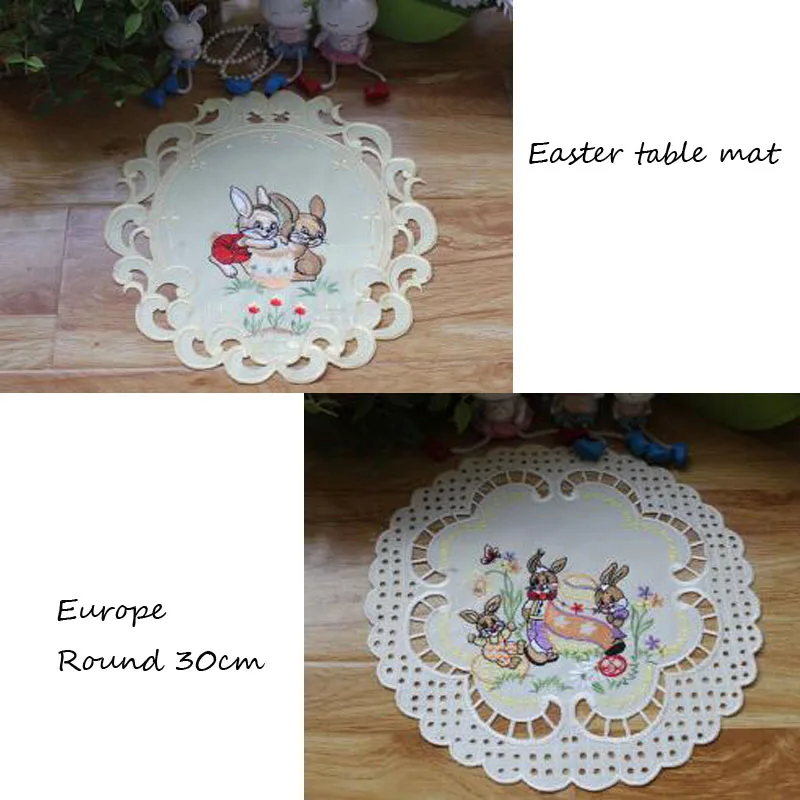 Europe round 30CM Insulation embroidery lace table place mat pad cloth cup Easter coaster placemat mug doily kitchen tableware
Europe round 30CM Insulation embroidery lace table place mat pad cloth cup Easter coaster placemat mug doily kitchen tableware