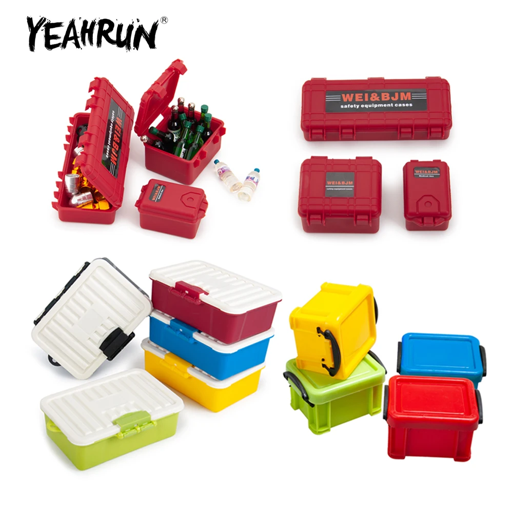 Миниатюрный пластиковый ящик YEAHRUN для хранения в багажнике Traxxas TRX4 Axial SCX10 1/10