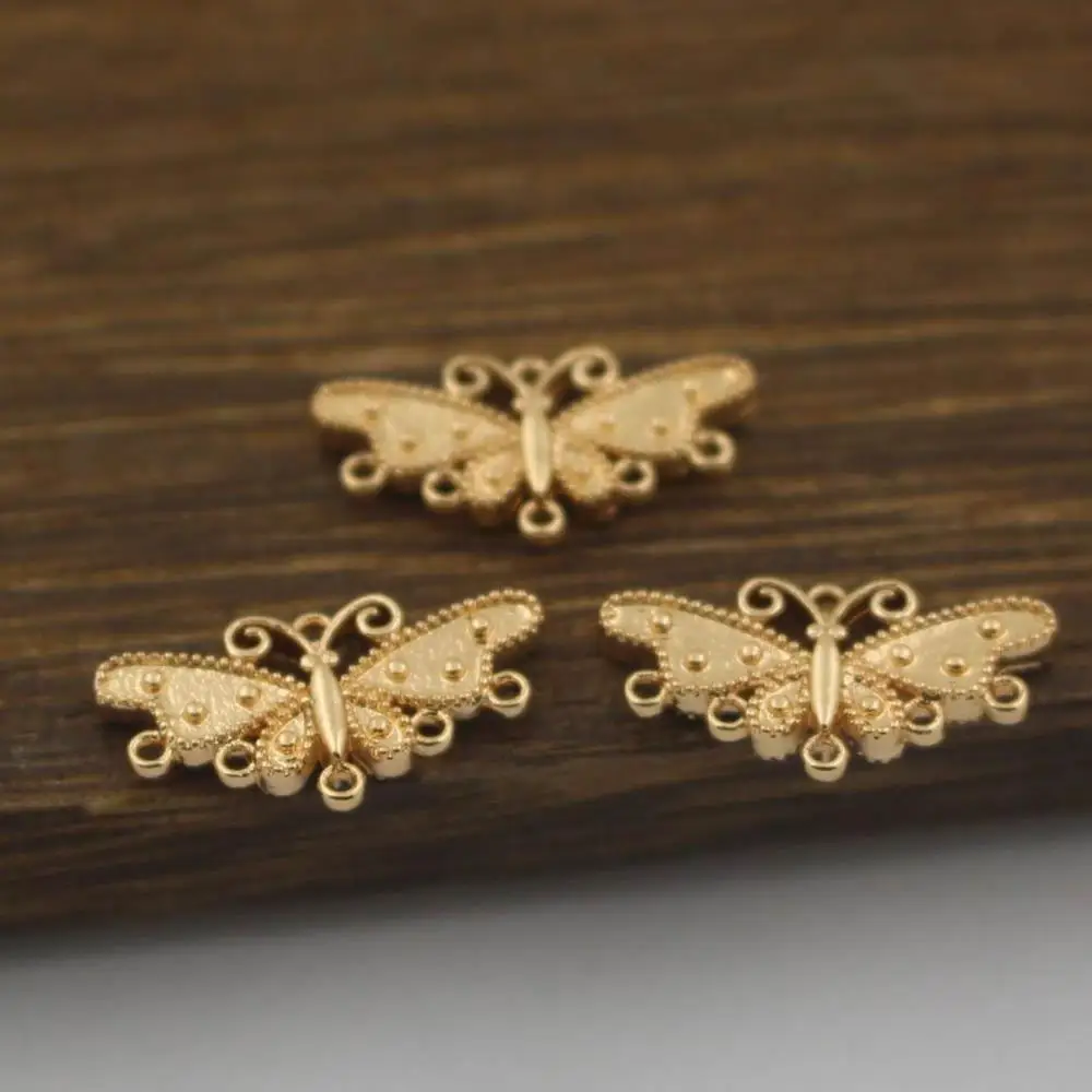 30pcs Butterfly Charms Loops Connectors Quality Brass Metal Gold Silver Color DIY Bride Women Wedding Hair Jewelry Accessories
30pcs Butterfly Charms Loops Connectors Quality Brass Metal Gold Silver Color DIY Bride Women Wedding Hair Jewelry Accessories