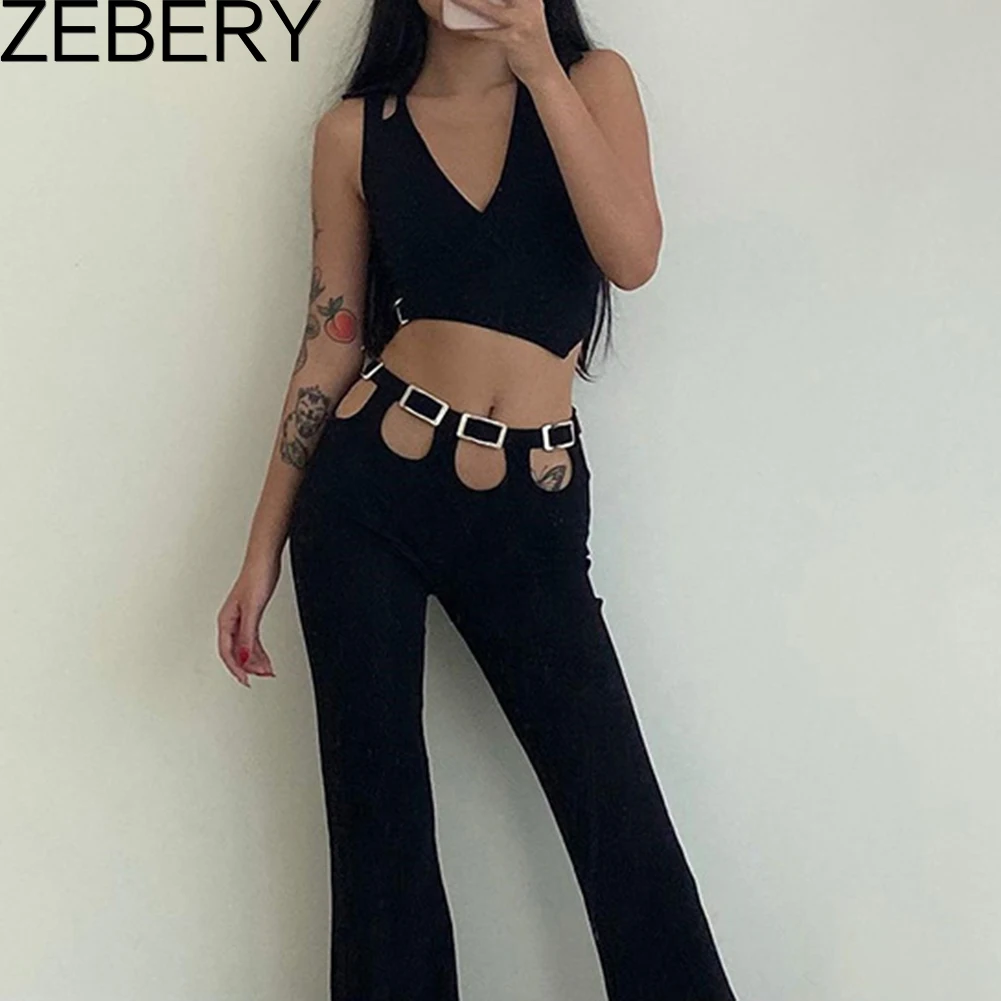 ZEBERY 90s Streetwear Vintage Hollow Out Belted Long Pants Y2K Aesthetics High Waist Full Length Black Trousers E-girl Outfits
ZEBERY 90s Streetwear Vintage Hollow Out Belted Long Pants Y2K Aesthetics High Waist Full Length Black Trousers E-girl Outfits