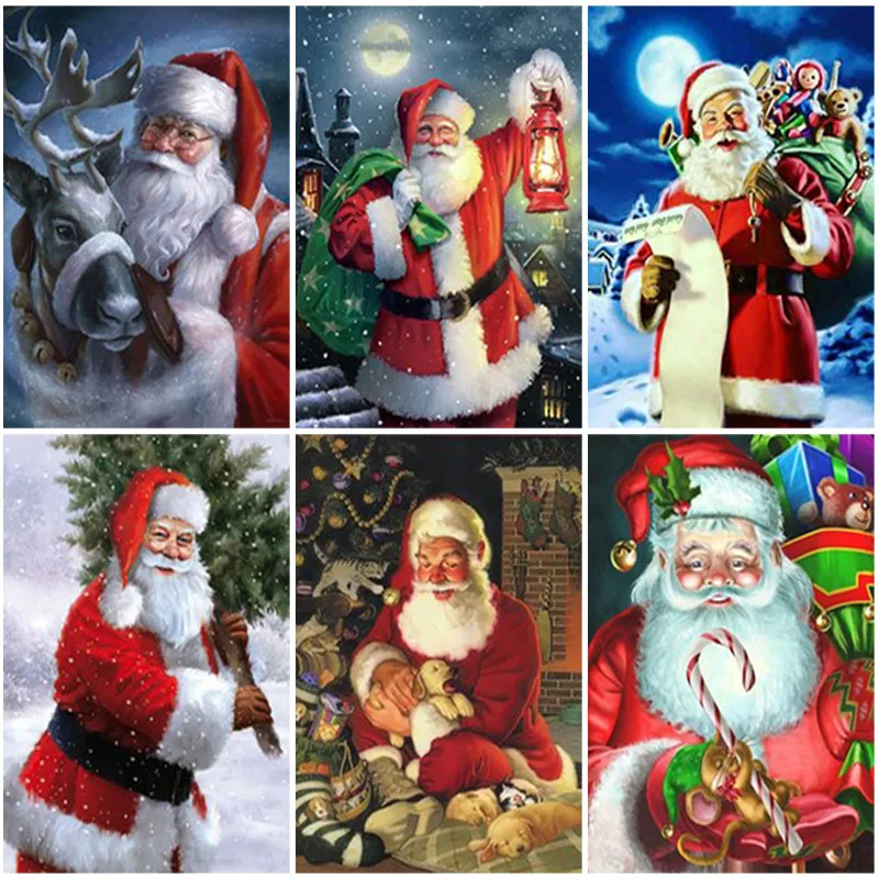 DIY Santa Claus 5D Diamond Painting Full Square Drill Cross Stitch Kits Christmas Gift Cartoon Diamond Embroidery Home Decor
DIY Santa Claus 5D Diamond Painting Full Square Drill Cross Stitch Kits Christmas Gift Cartoon Diamond Embroidery Home Decor