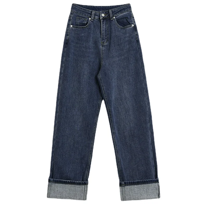 Women High Waist Black Denim Long With Fleece Wide Leg Jeans Women's New Loose Trousers Fashion Tide Spring Autumn 2021 Clothing
Women High Waist Black Denim Long With Fleece Wide Leg Jeans Women's New Loose Trousers Fashion Tide Spring Autumn 2021 Clothing