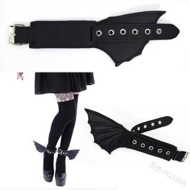 

Mandylandy Halloween Bat Wing Accessories Women Gothic Dark Wind Bat Wings Hands and Feet Accessories Cos Dance Wear