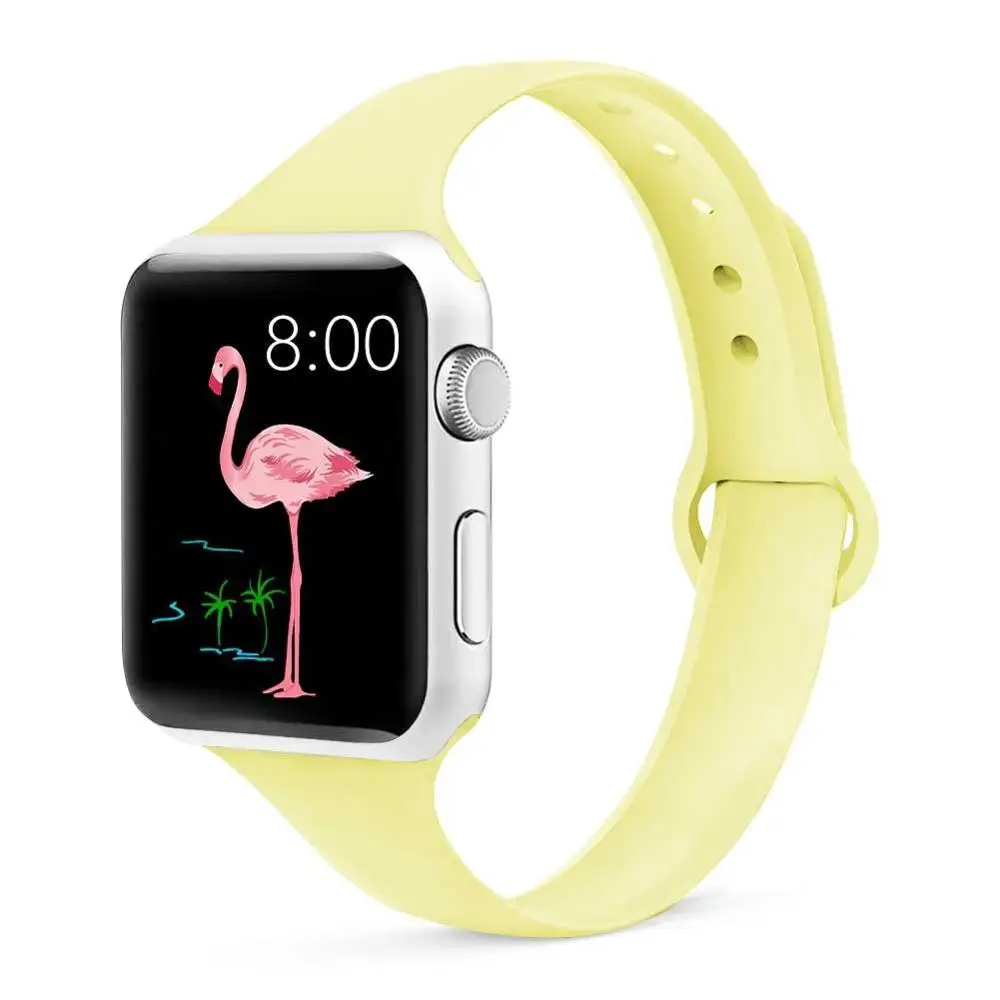 Ремешок для Apple watch 38 мм 42 40 44 спортивный силиконовый iWatch series 4 3 2 ремешок часов
