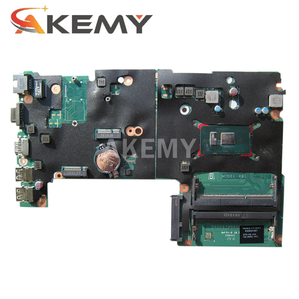 Akemy 830938-601 830938-501 830938-001 DA0X61MB6G0 For HP 430 G3 laptop motherboard I5-6200U CPU DDR3L
Akemy 830938-601 830938-501 830938-001 DA0X61MB6G0 For HP 430 G3 laptop motherboard I5-6200U CPU DDR3L