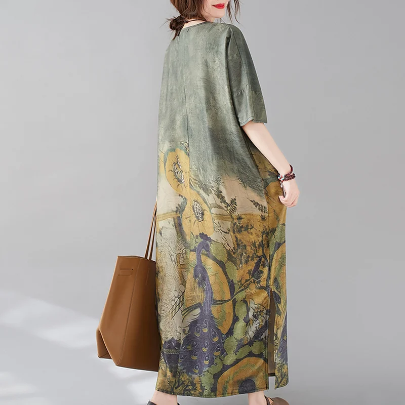2021 Vintage Plus Size Print Cotton Linen Beach Midi Sundress Summer Korea Women Loose Maxi Dress Classy Bodycon Party Vestidos
2021 Vintage Plus Size Print Cotton Linen Beach Midi Sundress Summer Korea Women Loose Maxi Dress Classy Bodycon Party Vestidos