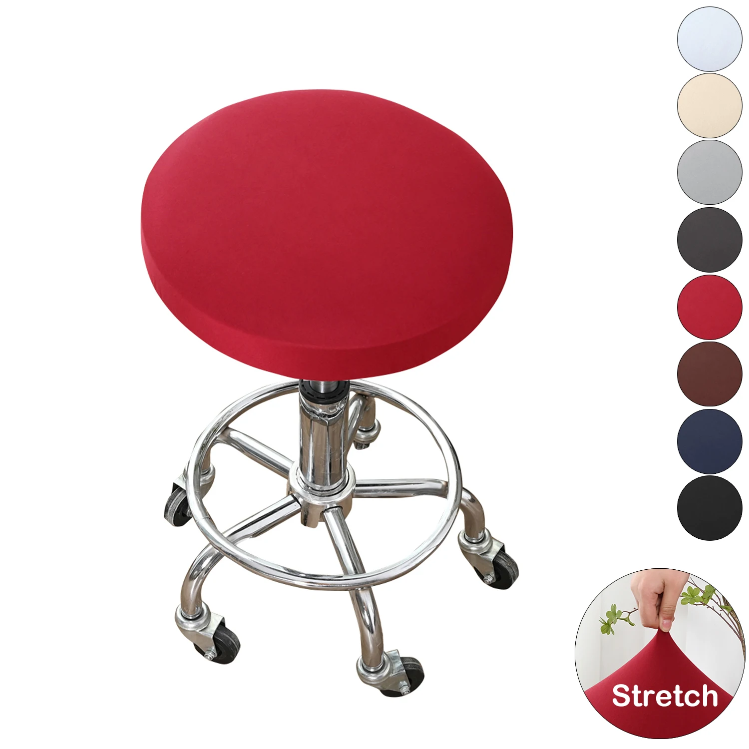Solid Colour Round Chair Cover Spandex Elastic Bar Stool Cover Pub Coffe Seat Slipcover Stretch Armless Chair Cover Home Decor
Solid Colour Round Chair Cover Spandex Elastic Bar Stool Cover Pub Coffe Seat Slipcover Stretch Armless Chair Cover Home Decor