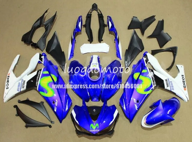 Injection Motorcycle Fairing kits R3 R25 Bodywork YAMAHA R 3 fairings kit Blue White 2014 2015 2016 2017 2018 14 15 16 17 18
Injection Motorcycle Fairing kits R3 R25 Bodywork YAMAHA R 3 fairings kit Blue White 2014 2015 2016 2017 2018 14 15 16 17 18
