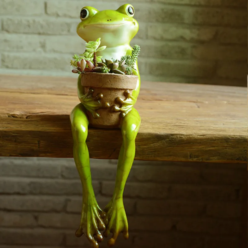 New Creative Frog Succulent Pot Garden Decoration Animal Resin Display Plant Potted Gifts Decoration Crafts Figurines Miniatures
New Creative Frog Succulent Pot Garden Decoration Animal Resin Display Plant Potted Gifts Decoration Crafts Figurines Miniatures