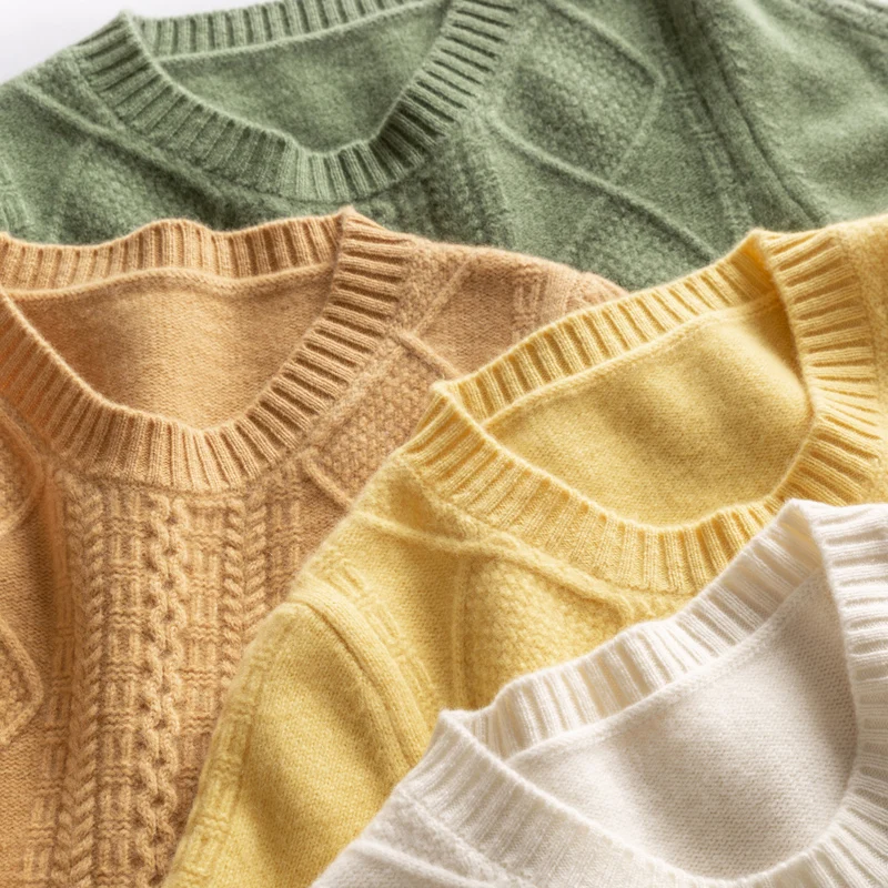 Female stylish plaid short sweater knitted natural real wool warm o-neck pullover soft slim ladies
Female stylish plaid short sweater knitted natural real wool warm o-neck pullover soft slim ladies