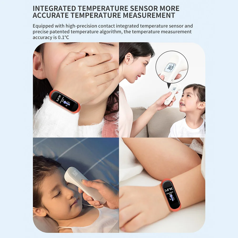 MT10 Smart Bracelet Body Temperature Monitor Smart Wristband Call Reminder Multi-sports Fitness Bracelet For Xiaomi Huawei IOS
MT10 Smart Bracelet Body Temperature Monitor Smart Wristband Call Reminder Multi-sports Fitness Bracelet For Xiaomi Huawei IOS
