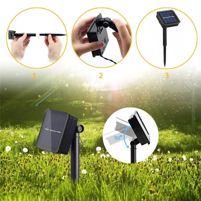 Outdoor Solar Lamp USB LED String Garland Light Fairy Copper Wire Waterproof Christmas Tree Wedding Party Decoration 5m 10m 20m | Лампы и