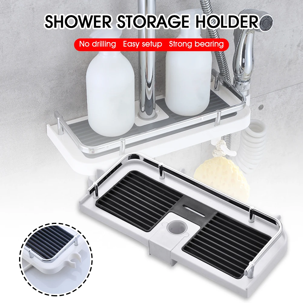 Shower Holder No Drilling Bathroom Storage Rack Organizer Pole Shelf Shower Head Caddy Shampoo Holder for 20-25mm Pole Wholesale
Shower Holder No Drilling Bathroom Storage Rack Organizer Pole Shelf Shower Head Caddy Shampoo Holder for 20-25mm Pole Wholesale