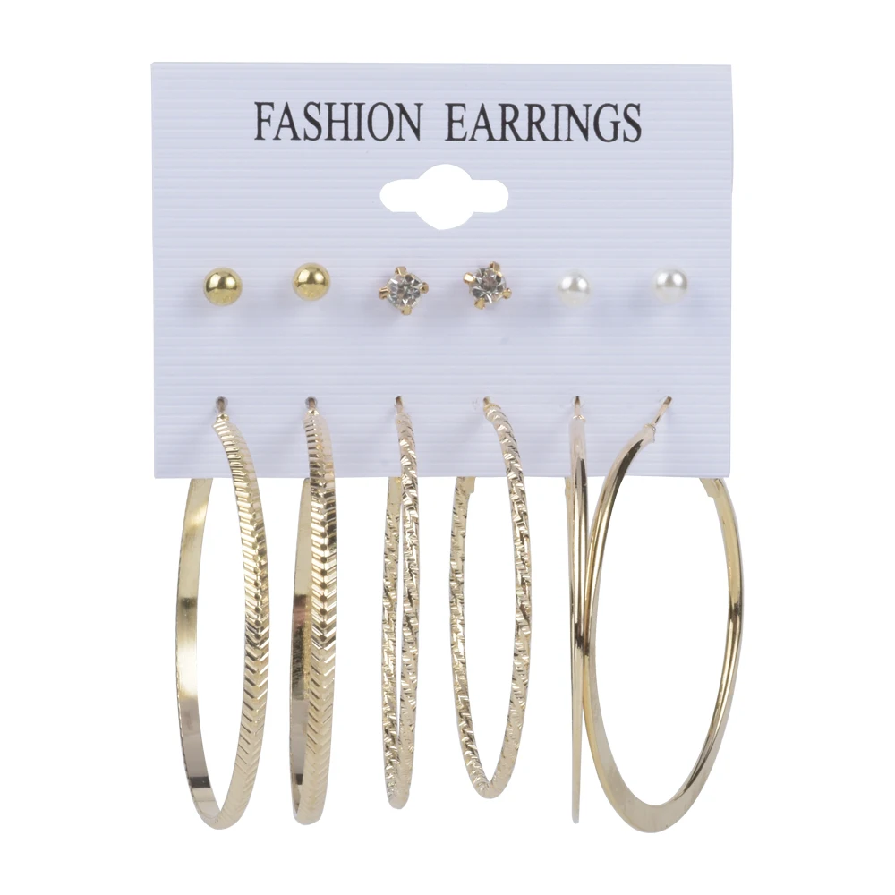 6 Pairs Fashion Acrylic Pearl Earrings Set Starfish Pearl Earrings Large Circle Geometry Shell Pendant Earrings Set For Women
6 Pairs Fashion Acrylic Pearl Earrings Set Starfish Pearl Earrings Large Circle Geometry Shell Pendant Earrings Set For Women
