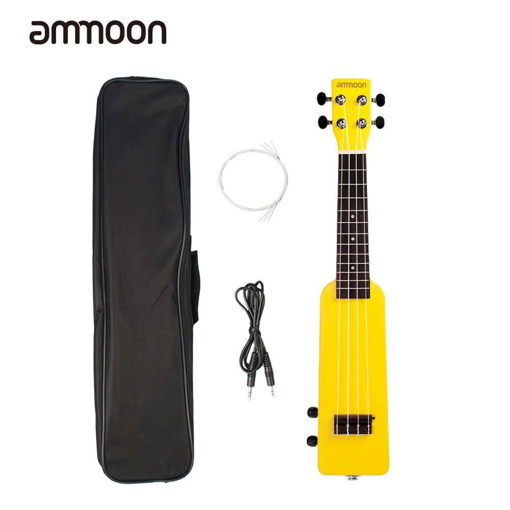 ammoon 21 Inch Okoume Solid Wood Electric Ukulele Ukelele Uke Kit with Carrying Bag 3.5mm Audio Cable 4pcs Extra Strings
ammoon 21 Inch Okoume Solid Wood Electric Ukulele Ukelele Uke Kit with Carrying Bag 3.5mm Audio Cable 4pcs Extra Strings