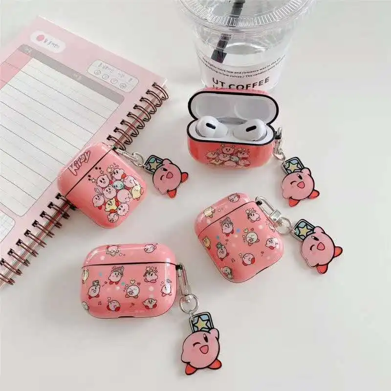 For Airpods pro Cartoon Kirby Silicone Case Earphones For apple Airpods 2 Bluetooth Wireless Earphone Protective Skin Cover Box
For Airpods pro Cartoon Kirby Silicone Case Earphones For apple Airpods 2 Bluetooth Wireless Earphone Protective Skin Cover Box
