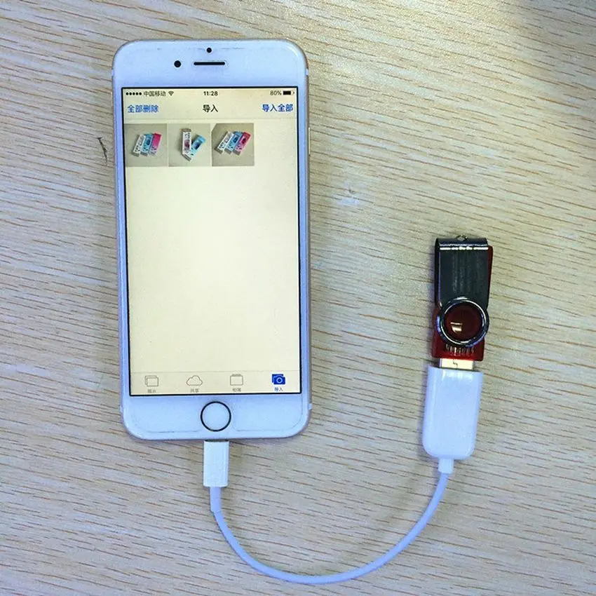 250Pcs/Lot 8 pin Male to USB Female OTG Adapter Cable For camera Pad 4 Mini Air Support iOS 12
250Pcs/Lot 8 pin Male to USB Female OTG Adapter Cable For camera Pad 4 Mini Air Support iOS 12