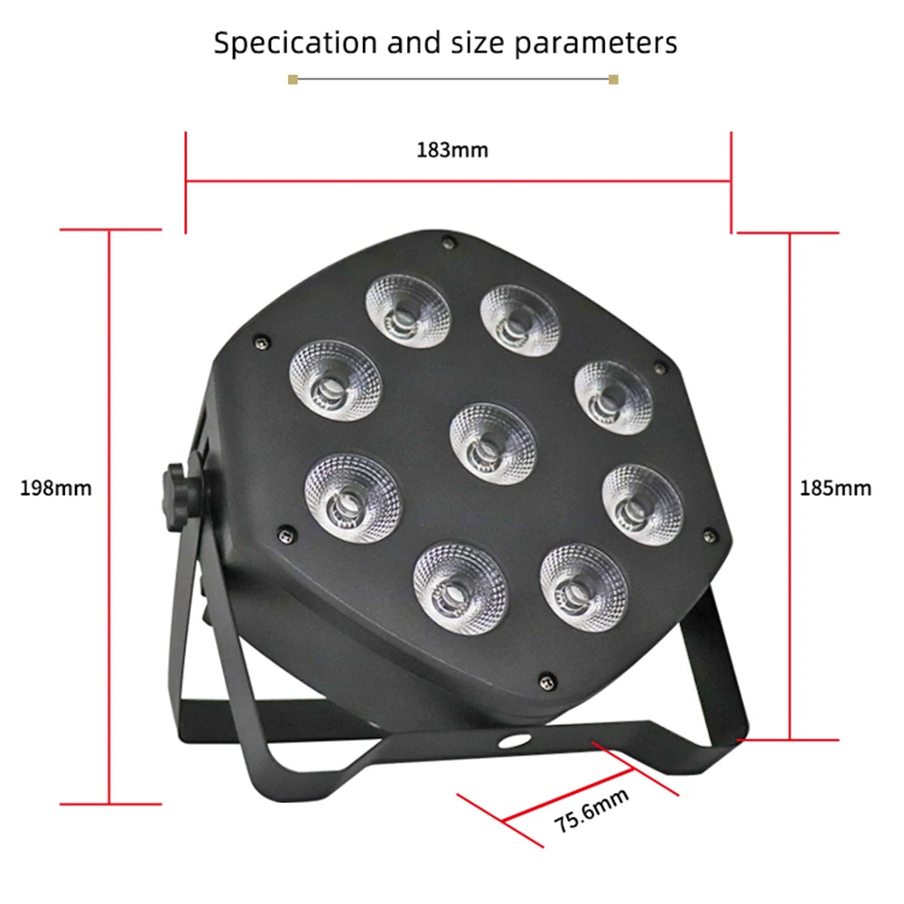 Sound Activated Disco KTV Ball Party Decor Stage Lamp 9LED DMX Effect Par Lights DJ projector Machine Party Decoration
Sound Activated Disco KTV Ball Party Decor Stage Lamp 9LED DMX Effect Par Lights DJ projector Machine Party Decoration