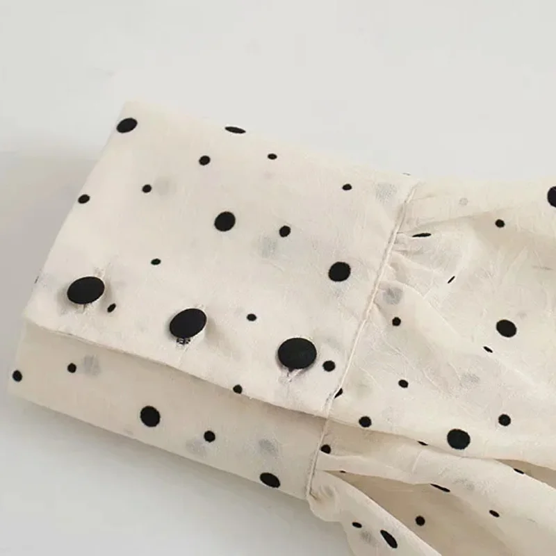 Woman 2021 Polka Dot Mini Dress Long sleeve V-neckline Zip fastening White Women's Dresses for Summer
Woman 2021 Polka Dot Mini Dress Long sleeve V-neckline Zip fastening White Women's Dresses for Summer
