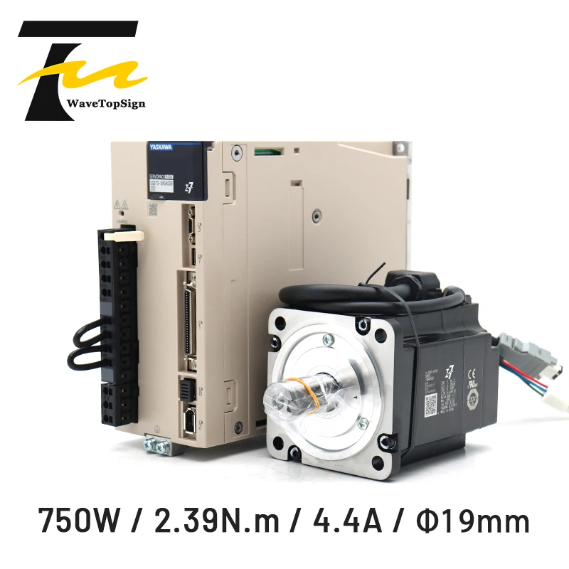 Серводвигатель YASKAWA 750 Вт Φ нм A и драйвер SGM7J-08AFC6S с кабелем | Строительство ремонт