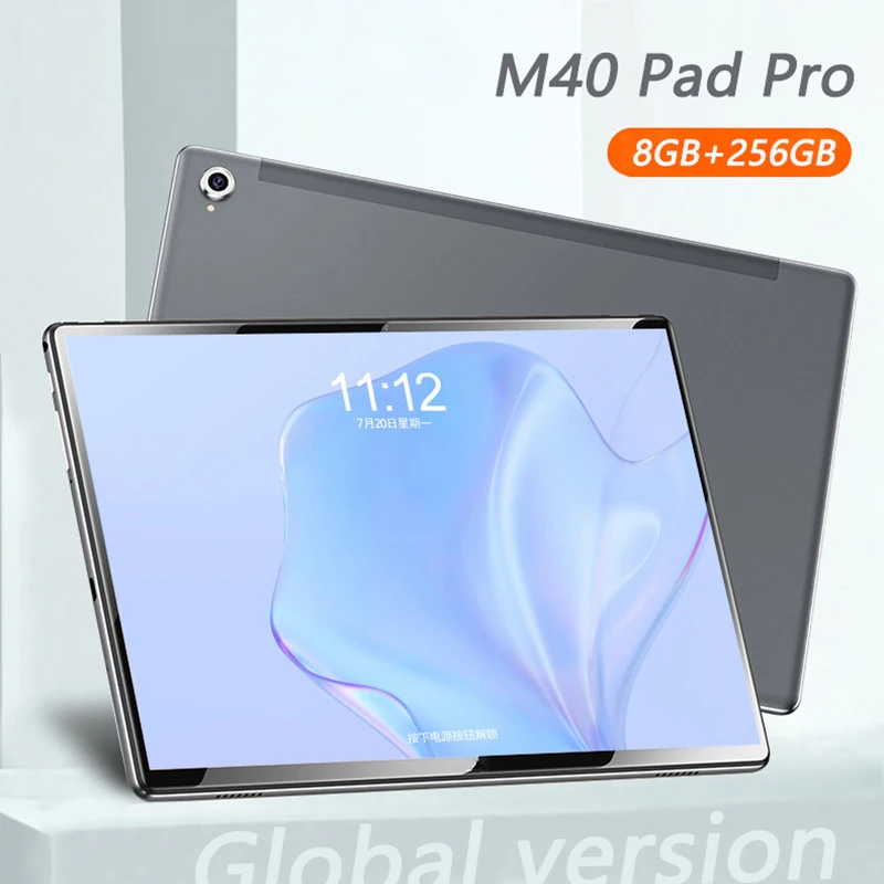 M40 Pro Tablet 10 INCH 8GB RAM 256GB ROM Tablets Android 10 10 Core Tablette 5G WiFi Bluetooth GPS 8800mAh Battery Tablet PC
M40 Pro Tablet 10 INCH 8GB RAM 256GB ROM Tablets Android 10 10 Core Tablette 5G WiFi Bluetooth GPS 8800mAh Battery Tablet PC
