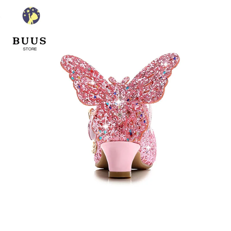 Princess Shoes Girl Heel Shoes for Children Butterfly Knot Anti-slippery Rubber Girls Party Shoes PU Leather
Princess Shoes Girl Heel Shoes for Children Butterfly Knot Anti-slippery Rubber Girls Party Shoes PU Leather