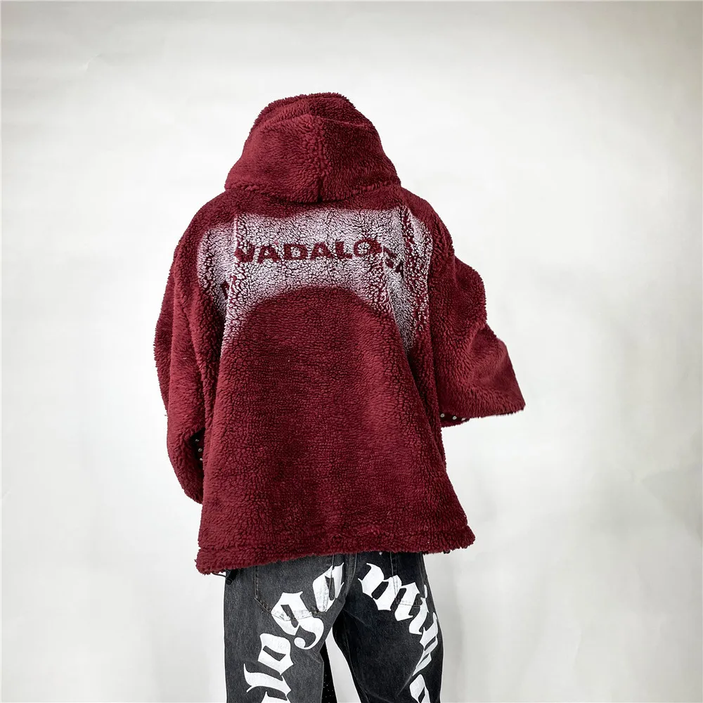 Letter polar fleece padded clothes men's Hooded Jacket Retro Street japanese fashion plus size jackets for men NB2097
Letter polar fleece padded clothes men's Hooded Jacket Retro Street japanese fashion plus size jackets for men NB2097