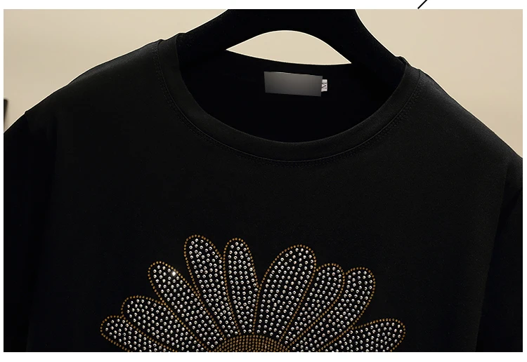 Houthion Diamond Women's T-shirt Fashion Top Short Sleeve Plus Size Tshirt New Korean Loose Solid Cotton T Shirt O-Neck
Houthion Diamond Women's T-shirt Fashion Top Short Sleeve Plus Size Tshirt New Korean Loose Solid Cotton T Shirt O-Neck