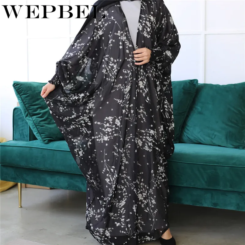 WEPBEL Muslim Women Evening Maxi Dress Elegant Long Sleeve Autumn Dubai Abaya Print Chiffon Floor Length Robe Dress
WEPBEL Muslim Women Evening Maxi Dress Elegant Long Sleeve Autumn Dubai Abaya Print Chiffon Floor Length Robe Dress