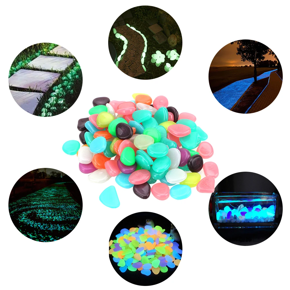 100 Piece/Pack Glow in the Dark Garden Pebbles Glowing Stones Rock Luminous Stones for Walkway Aquarium Garden Yard Artificial
100 Piece/Pack Glow in the Dark Garden Pebbles Glowing Stones Rock Luminous Stones for Walkway Aquarium Garden Yard Artificial
