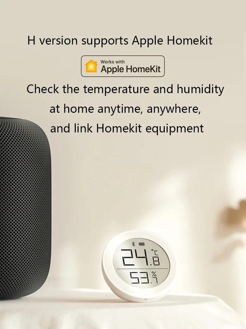 Bluetooth термометр Cleargrass Qingping гигрометр датчик температуры и влажности для Apple Siri Home