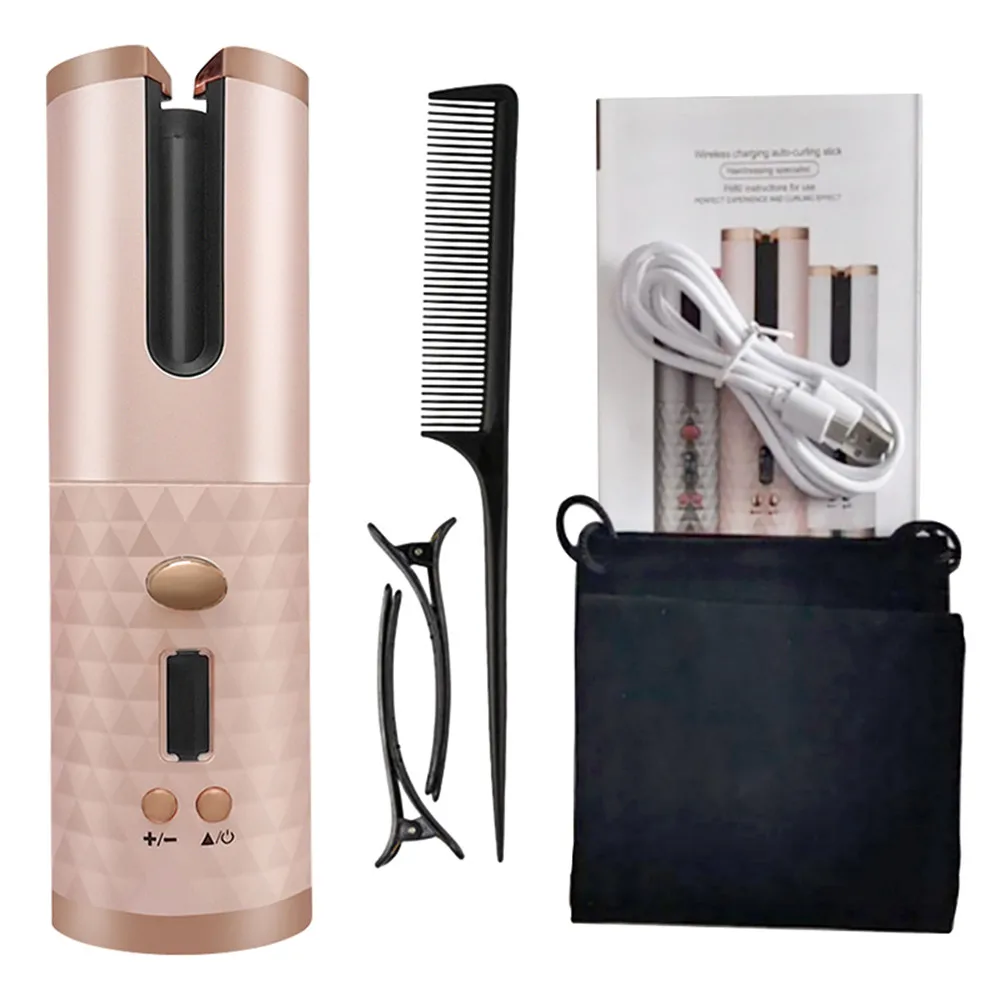 6 Modes Portable Cordless Automatic Hair Curler USB Rechargeable Hair Curling Iron LCD Display Ceramic Curls Waves Styling Tools
6 Modes Portable Cordless Automatic Hair Curler USB Rechargeable Hair Curling Iron LCD Display Ceramic Curls Waves Styling Tools