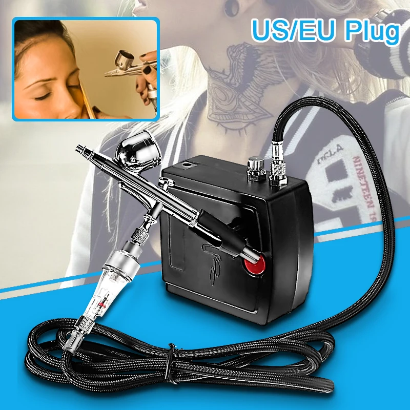 AC110-240V Mini Airbrush Kit with Compressor 0.3mm Spray Gun Airbrush Kit for Nail Airbrush for Model/Cake/Car Painting
AC110-240V Mini Airbrush Kit with Compressor 0.3mm Spray Gun Airbrush Kit for Nail Airbrush for Model/Cake/Car Painting