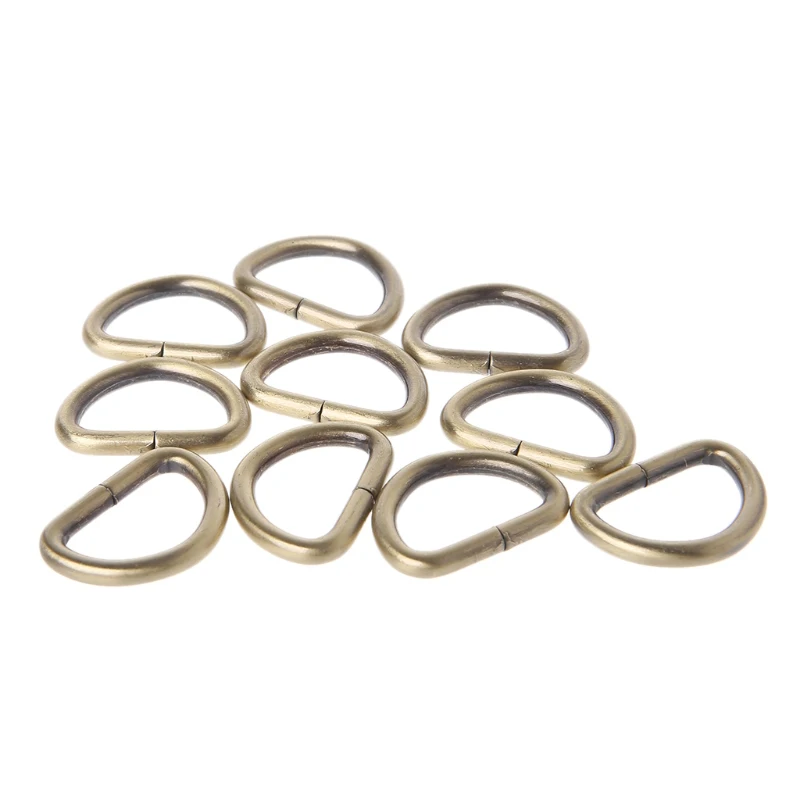 10pcs 13/16/20/25mm D ring Semi ring Ribbon clasp Knapsack belt buckle Hand Bag Purse Strap Belt Dog Collar Chain D Ring
10pcs 13/16/20/25mm D ring Semi ring Ribbon clasp Knapsack belt buckle Hand Bag Purse Strap Belt Dog Collar Chain D Ring
