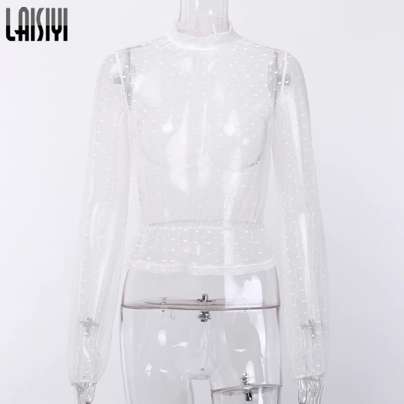 LAISIYI Women Sexy Perspective Mesh Shirt Blouse Shirt Clothes 2019 Polka Dot Long Sleeve Blouses Short Top Gothic Shirts Tops
LAISIYI Women Sexy Perspective Mesh Shirt Blouse Shirt Clothes 2019 Polka Dot Long Sleeve Blouses Short Top Gothic Shirts Tops